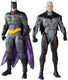 Mcfarlane toys dc collector action figuur pack of 2 omega (unmasked) batman (bloody)(gold label) 18 cm action figuur