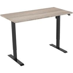 Zit-sta-bureau euroseats 1-motor lichtbruin eiken metaal