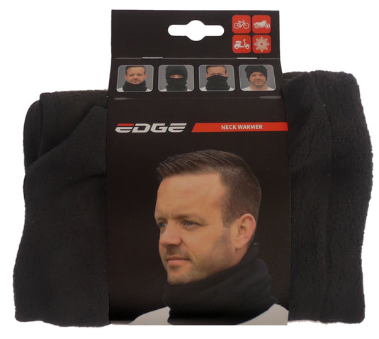 Edge multifunctionele nekwarmer - polyester - zwart