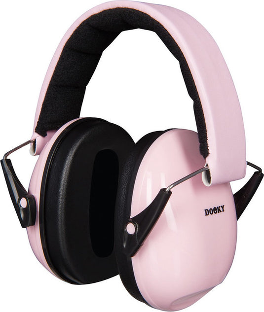 Dooky gehoorbescherming kinderen - verstelbare koptelefoon 5-16 jaar - 28db isolatie - ideaal voor school, evenementen drukke omgevingen - oorkappen met opbergzakje - noise cancelling headphones - roze
