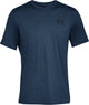 Under armour ua m sportstyle lc ss-blu heren sportshirt - academy - zwart