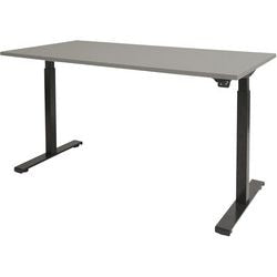 Bureau schaffenburg dextro basic 160 x 80 cm grijs zwart