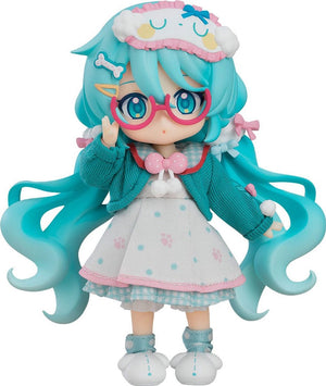 Good smile company character vocal series 01: hatsune miku nendoroid doll action figure hatsune miku: loungewear outfit ver. 10 cm action figuur