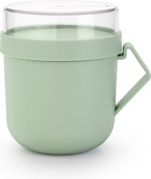 Brabantia make take soepbeker to go - 600 ml - kunststof - jade green