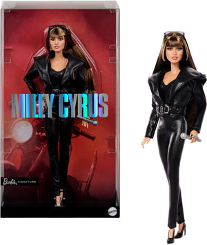 Barbie signature miley cyrus - verzamelpop in 2-delige outfit van kunstleer
