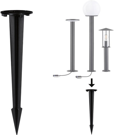 Paulmann bolderlamp accessoires grondpin antraciet