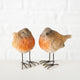 Boltze home vogel robin h8cm kunsthars bruin