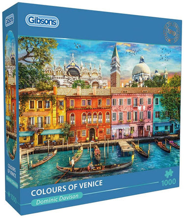 Gibsons - colours of venice (door dominic davison) - 1000 stukjes 68×49cm (b×h) - legpuzzel voor volwassenen