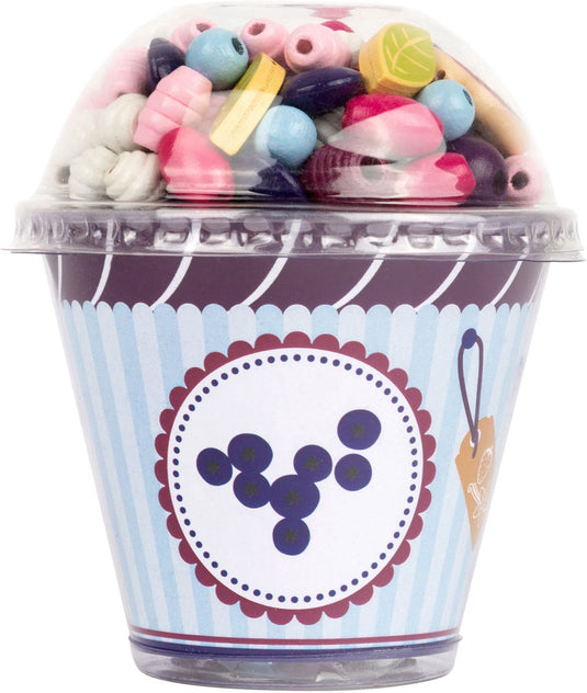 Small foot - houten kralen sieraden maken cupcake