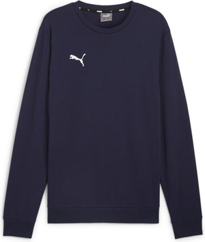 Puma teamgoal casuals crew neck sweat heren sporttrui - navy- white