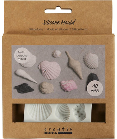 Creativ company siliconen gietvorm schelpen voor knutselen en decoratie.