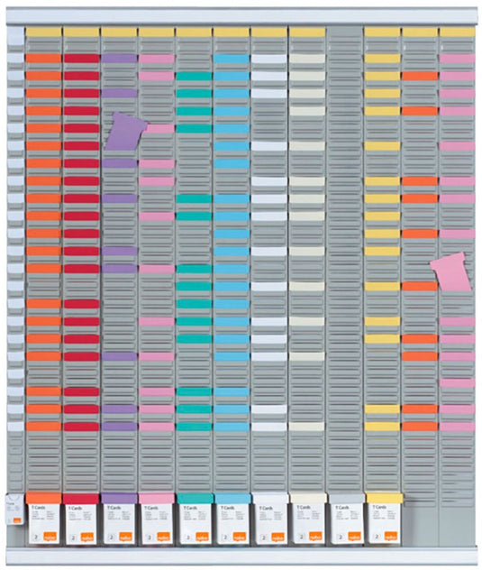 Nobo t-kaart jaarplannerset - 12 kolommen - 54 sleuven