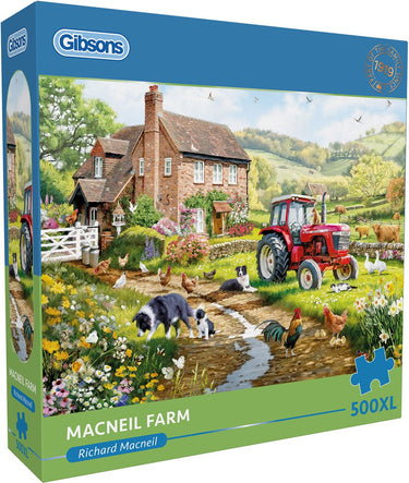 Gibsons - macneil farm (door richard macneil) - 500xl stukjes 68×49cm (b×h) - legpuzzel voor volwassenen