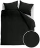 Ambiante cotton uni dekbedovertrek - effen - tweepersoons - 200x200 220 cm - zwart