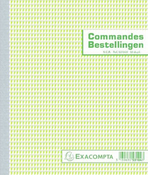 Exacompta register bestellingen 53104x 18x21cm tweevoud nl fr