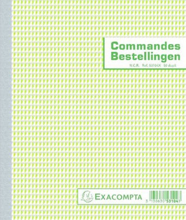 Exacompta - bestelbonboek fr nl 210x180mm 50pag 2-voud