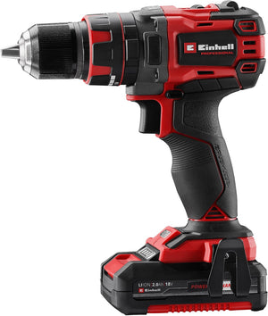 Einhell professional accu klopboor- schroefmachine tp-cd 18 60 li-i bl kit - power x-change - 18 v li-ion - met impactfunctie - 60 nm - koolborstelloze motor - incl. e-box basic, 1x 2.0 ah accu en lader