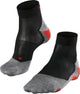 Falke ru5 short anti-blaar functioneel materiaal hardloopsokken heren zwart - maat 39-41
