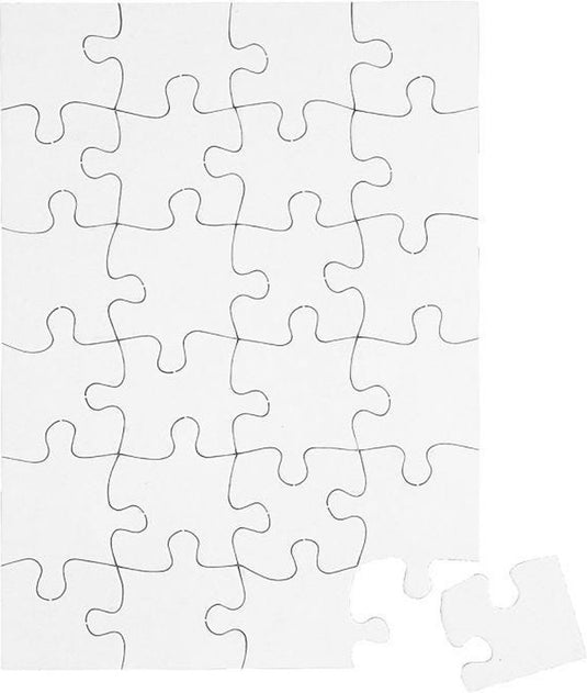 Creativ company https: www.cchobby.nl puzzel-afm-15x21-cm-wit-24-delen-16-stuk-1-doos