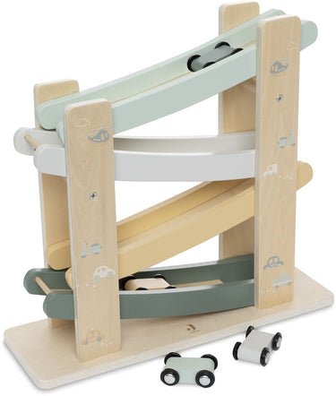 Jollein baby houten autobaan - on the go - houten speelgoed