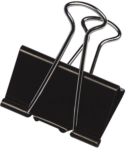 Q-connect foldbackclip, zwart, 42 mm, doosje van 10 stuks