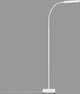 Briloner ervo - vloerlamp led - dimbaar - met cct - witte staande lamp - 8w - 600lm - 183cm