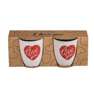 Ootb senseomokje i love you set a 2 stuks ø6,7xh7,5cm