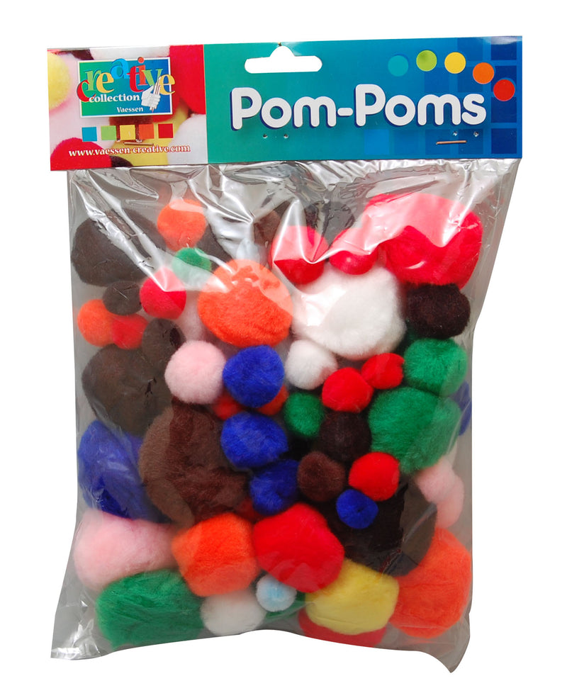 Load image into Gallery viewer, Vaessen creative • pompons 10-40mm assorti 100st
