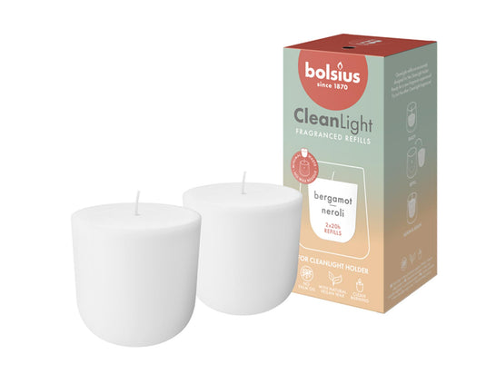 Bolsius geur navulling clean light bergamot neroli