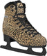 Roces – leopard – kunstschaatsen – schaatsen dames – bruin – warme fleece voering klassieke stabiliteit – maat eu 37