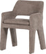 Vtwonen bigfoot eetkamerstoel - chenille - taupe bruin - 78x57x56 cm