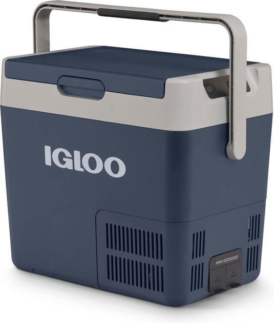 Igloo icf 18 compressor koelbox - 19l -12 24 230v - blauw - wit