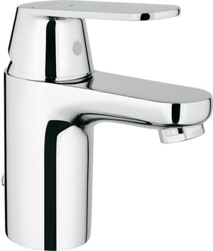 Grohe eurosmart cosmopolitan wastafelkraan - lage uitloop - uittrekbare ketting met stop - chroom - waterbesparend