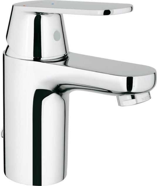 Grohe eurosmart cosmopolitan wastafelkraan - lage uitloop - uittrekbare ketting met stop - chroom - waterbesparend