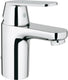 Grohe eurosmart cosmopolitan wastafelkraan - lage uitloop - uittrekbare ketting met stop - chroom - waterbesparend