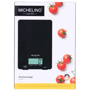 Michelino digitale keukenweegschaal 90664 zwart | 2 stuks