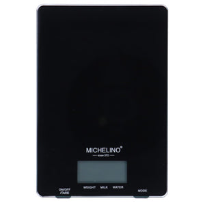 Michelino digitale keukenweegschaal 90664 zwart | 2 stuks