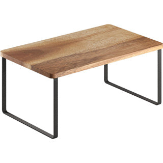 Metaltex - york lava - kruidenrek - 1 etage - 19 x 32 x 16 cm - hout en metaal