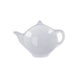 Theezakjeshouder theepot 12cm keramiek wit | 12 stuks