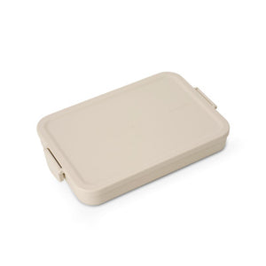 Brabantia make en take lunchbox plat soft beige | 2 stuks