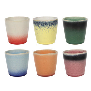 Koffiemok 'fire' ø 7,5 cm 200 ml | 6 stuks