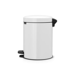 Afbeelding laden in galerijviewer, Brabantia pedaalemmer newlcon 5 ltr wit met kunststof binnenemmer
