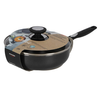 Load image into Gallery viewer, Beka pro induc hapjespan met glazen deksel 24 cm
