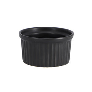Crème brulee schaaltje zwart 9x5cm | 6 stuks