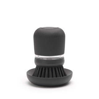 Brabantia sinkside afwasborstel met zeepreservoir dark grey