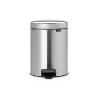 Cargue la imagen en el visor de la galería, Brabantia newicon prullenbak - 5 liter - badkamer - matt steel
