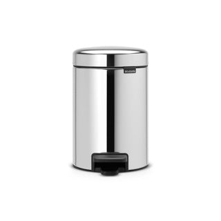 Brabantia newicon prullenbak - 3 liter - badkamer - brilliant steel