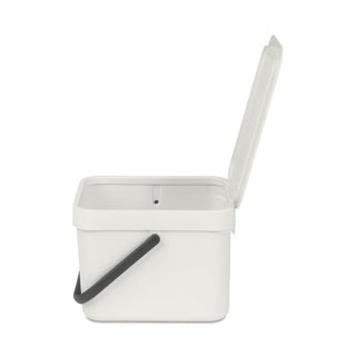 Brabantia afvalemmer sort go 6l light grey