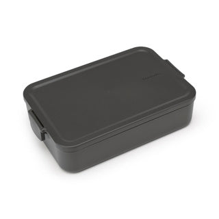 Afbeelding laden in galerijviewer, Brabantia bento lunchbox make take groot donkergrijs | 2 stuks
