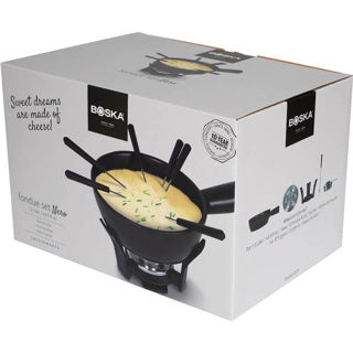 Boska nero fondueset keramiek gietijzer 1,3l